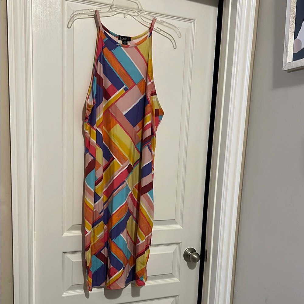 Love Geometric Print Dress